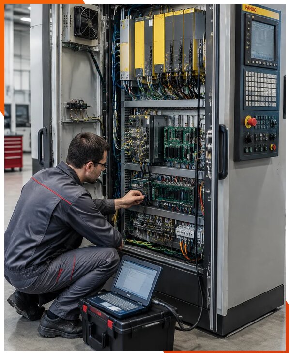 Ремонт систем ЧПУ FANUC промышленных станков в Лыткарине
